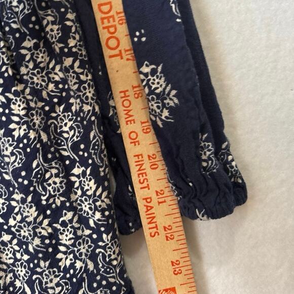 Anthropologie Maeve womens Sz Small Carlita Tiered Tunic Dress Floral Tassels - Picture 12 of 13